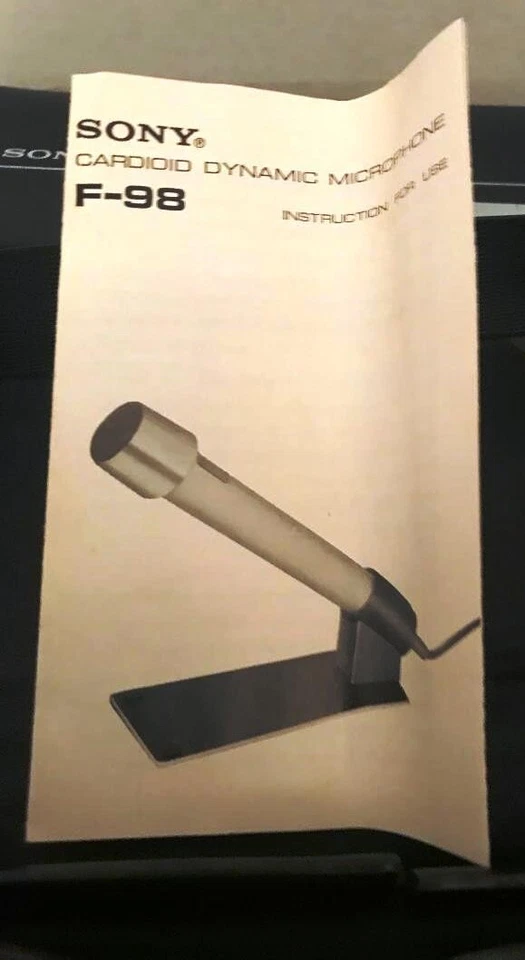 SONY CARDIOID MICROPHONES F-98 LOT OF 2 - Image 2 of 2
