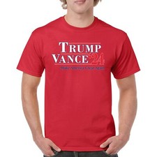Trump JD Vance 2024 T-shirt MAGA 47 VP Make America Great Again FJB Men's Tee