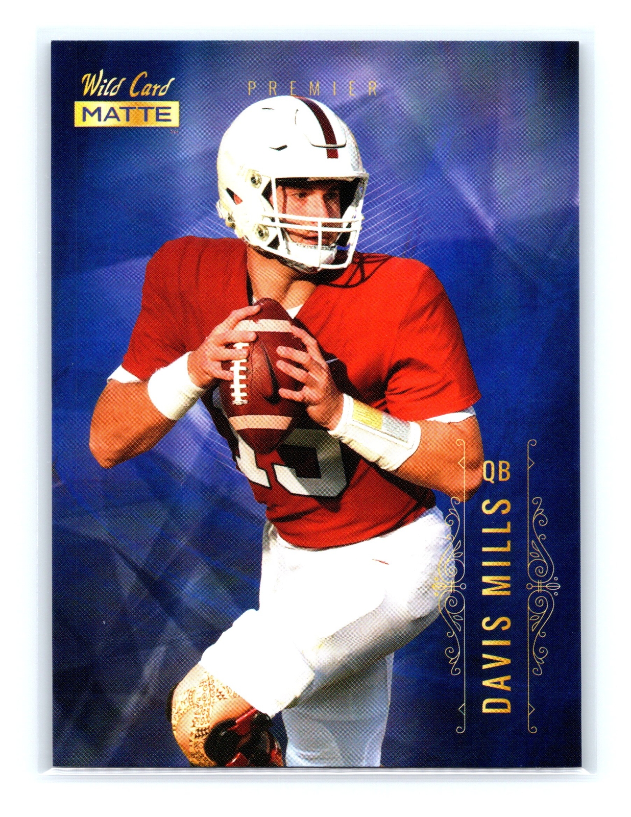 2021 Wild Card Matte Football #MBC-25 Davis Mills Ice Blue Stanford Cardinal
