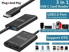 USB C to SD Card Reader Writer OTG Adapter USB 3.0 Micro SD Memory Card Adapter