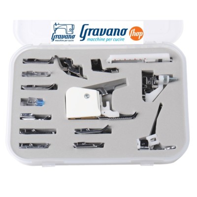 Set 8 Piedini Per Macchina Da Cucire Universali | Accessori Da Cucito Con Rotelle Per Orlo Da 3 A 10 Mm, 4 Mollette E Infila Aghi