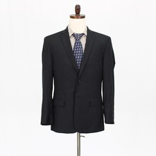 Jos. A. Bank 41R Gray Sport Coat Blazer Jacket Solid 2B Wool