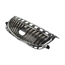 For Buick Regal 2015-2017 W/O GS Front Bumper Upper Grille Assembly Black/Chrome