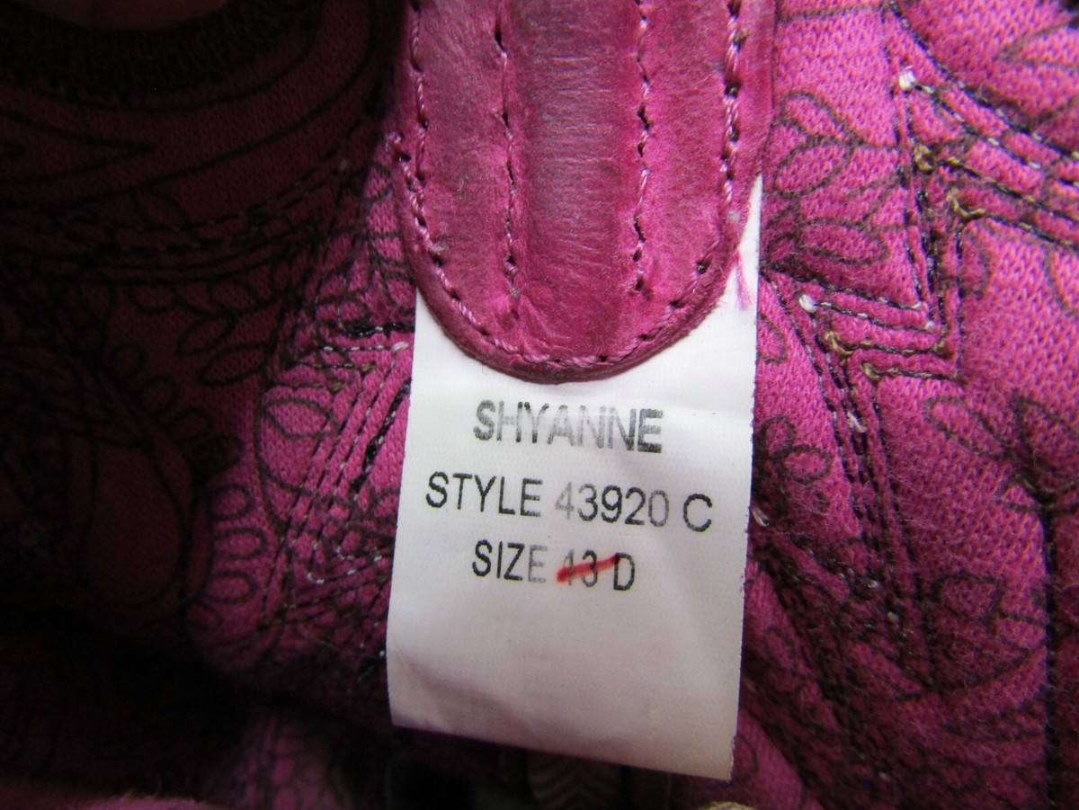 Shyanne Little Kids Youth Sz 13 Brown Pink Leather Buckaroo Cowboy