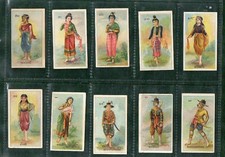 10 x Rare Cigarette cards Siam Thailand #331