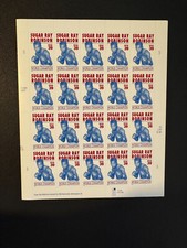 2006 USPS Sugar Ray Robinson Stamp Sheet 20 MNH | 39¢ World Champion Boxer