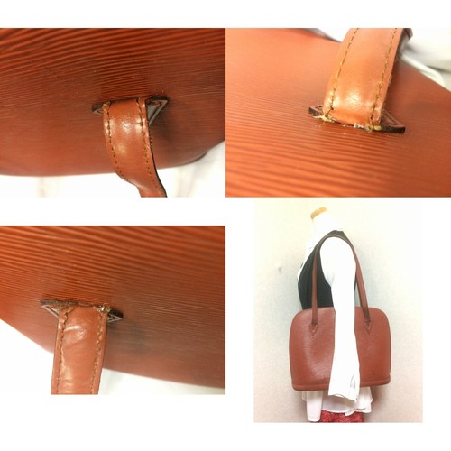 Vintage Louis Vuitton brown epi shoulder tote bag. Perfect vintage LV purse - Picture 5 of 10