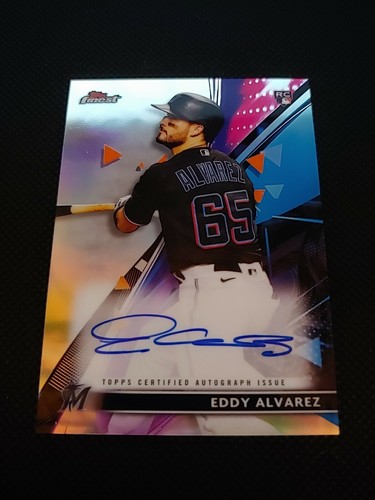 Eddy Alvarez 2021 Topps Finest Auto FA-EA RC - 第 1/2 張圖片