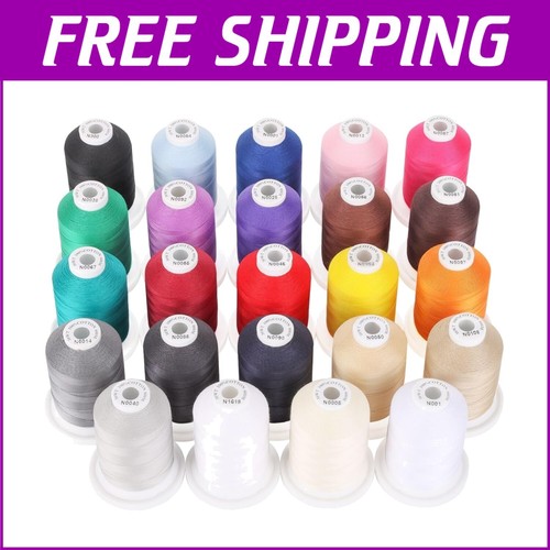 Strong Mercerized Cotton Thread - 18 Color Options for All Your Sewing Needs