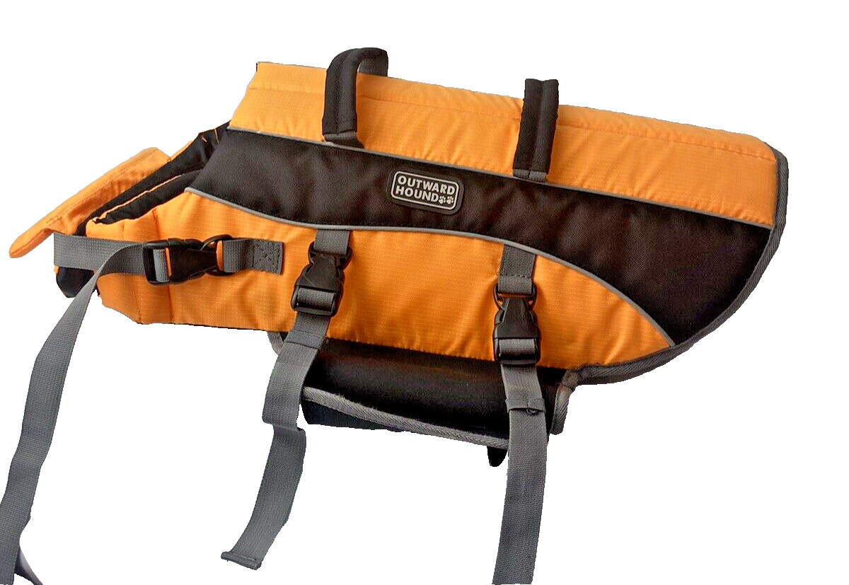 Kyjen OH2518 Outward Hound Dog Life Jacket Large Orange 12 in. x 18 in. x 11 in.