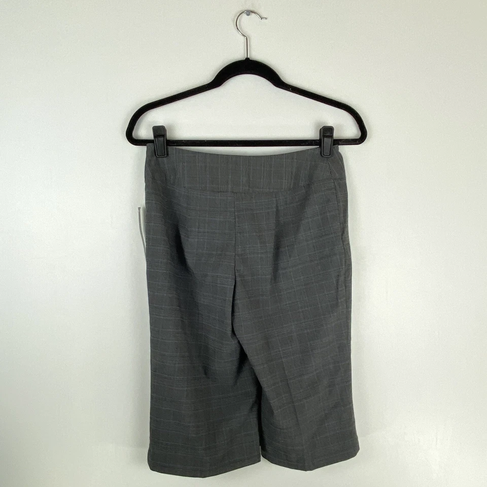 Pantology Mujer 4 Bermudas Chino Pantalones Cortos a Cuadros Gancho N Ojo Gris Azul Entrepierna 13” Foto 2 de 4