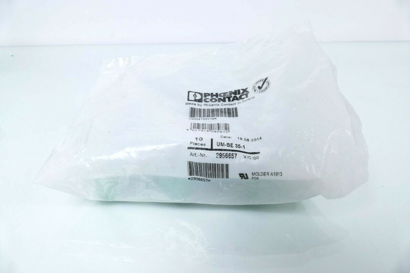 10x Phoenix Contact Base Element 29 56 65 7 | UM-BE 35-1 | 2956657