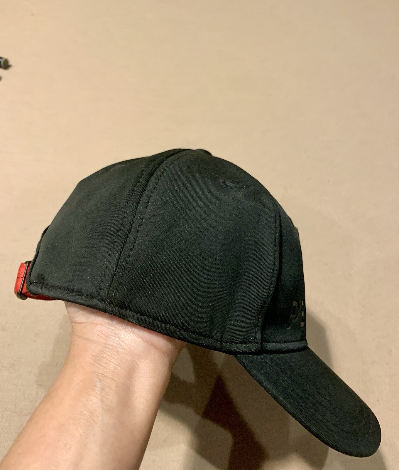 PELOTON Black Baseball Hat Adjustable Back - image 3