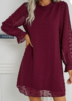 chinese dress ladies Laced Intentions Mini Dress - Burgundy, Medium | Hazel and Olive main image 0