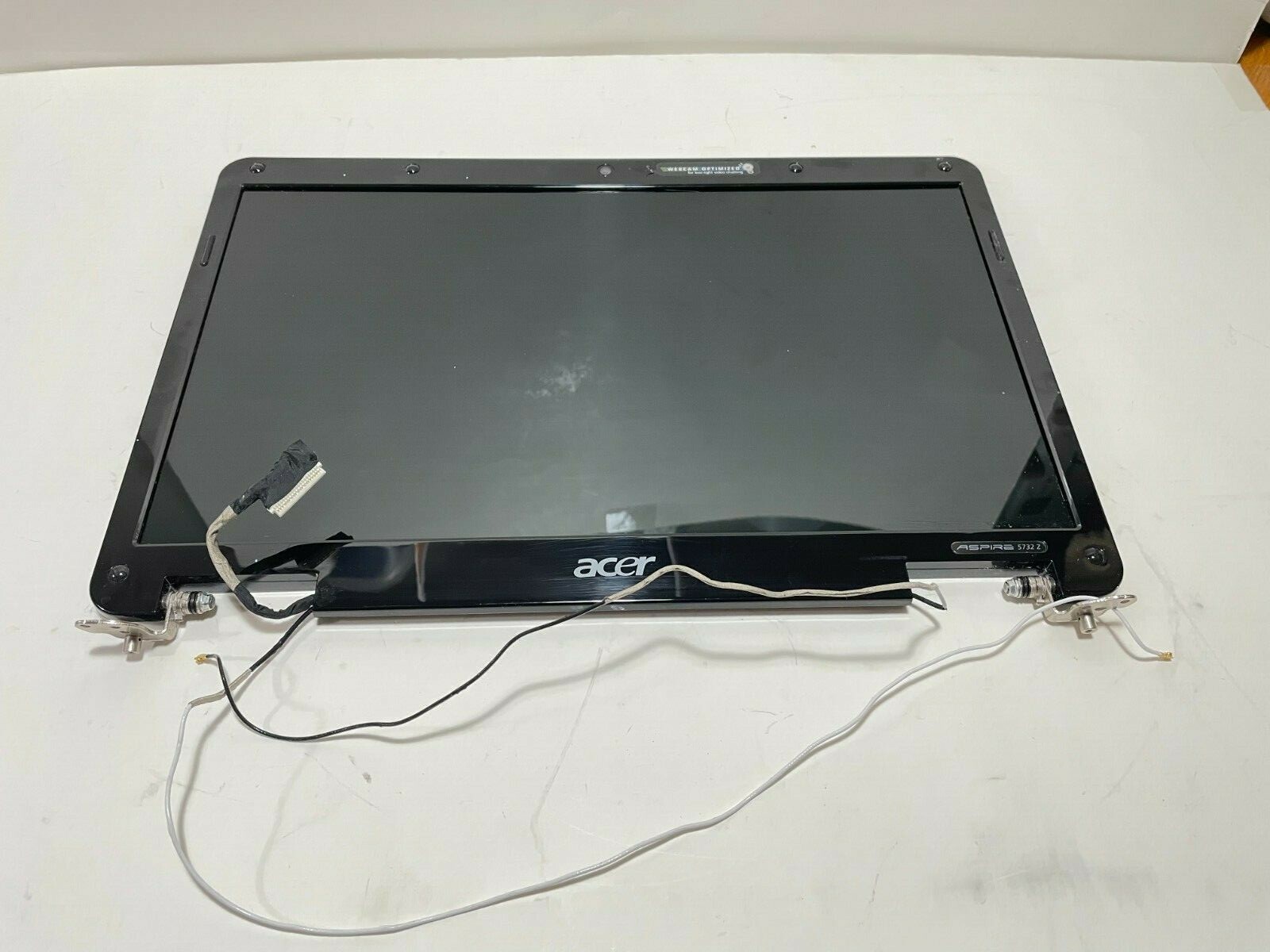 Acer Aspire 5732Z Blue Laptop Screen Assembly with Hinges Webcam Mic-image