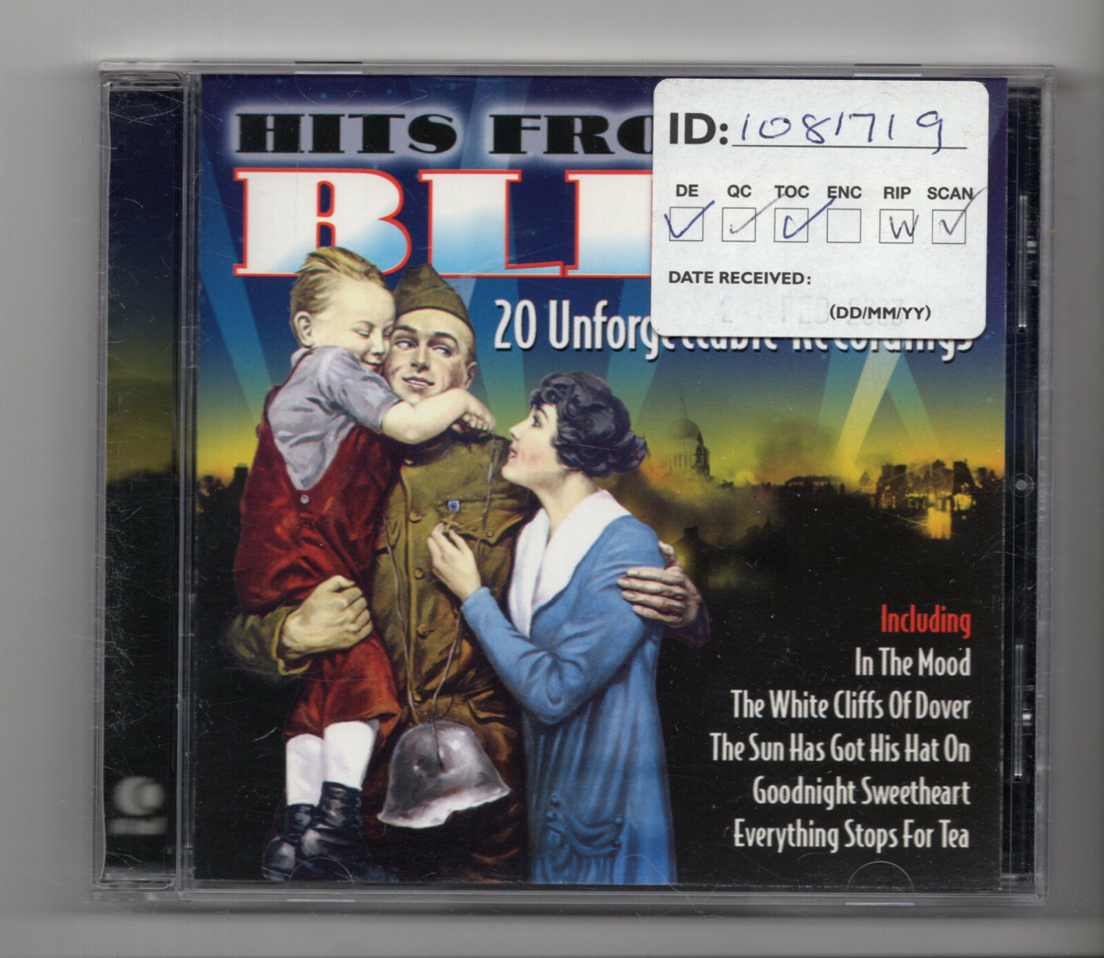 (JN571) Hits From The Blitz, 20 tracks various artists - 2002 CD