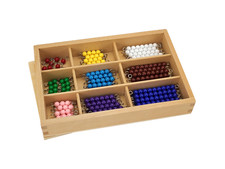 Checker Board Beads 10 Sets, C Beads - MONTESSORI MATH MATERIALS