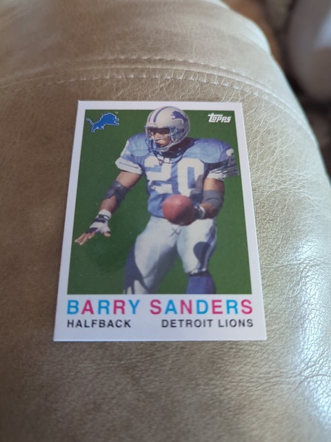 Barry Sanders 2008 Topps Turn Back The Clock Detroit Lions Free Shipping