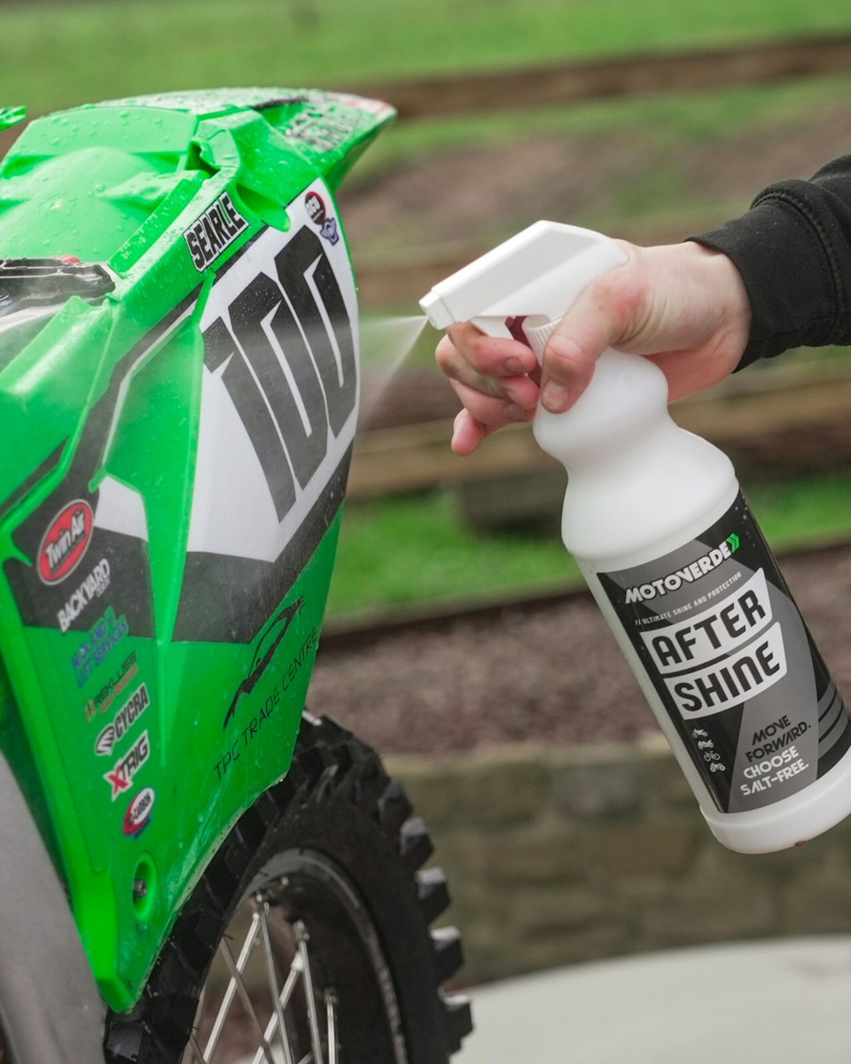 Motoverde Motorcycle Bike Wash Cleaner Aftershine Bundle Salt