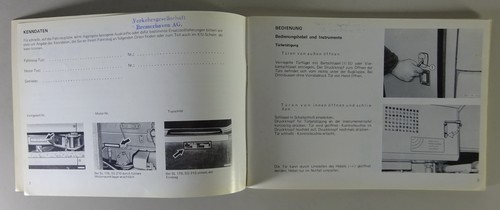 Betriebsanleitung MAN Omnibusse SL 160, SL 192, SL 176, SÜ 210, SG 192 von 1971 - Picture 2 of 4