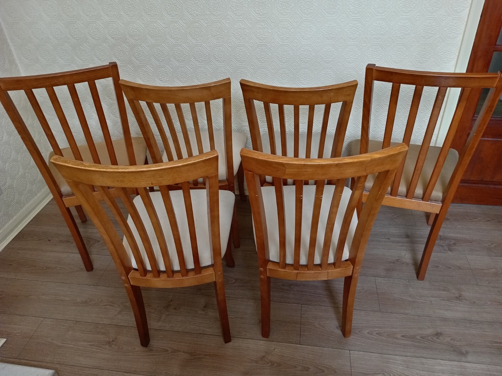 Morris of Glasgow Dining Suite Table & 6 Chairs eBay