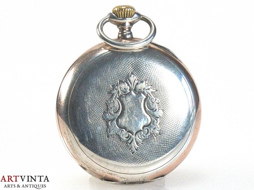 Omega Taschenuhr Silber 800 Defekt Omega Pocket Watch Silver 800 Defect - Bild 3 von 14