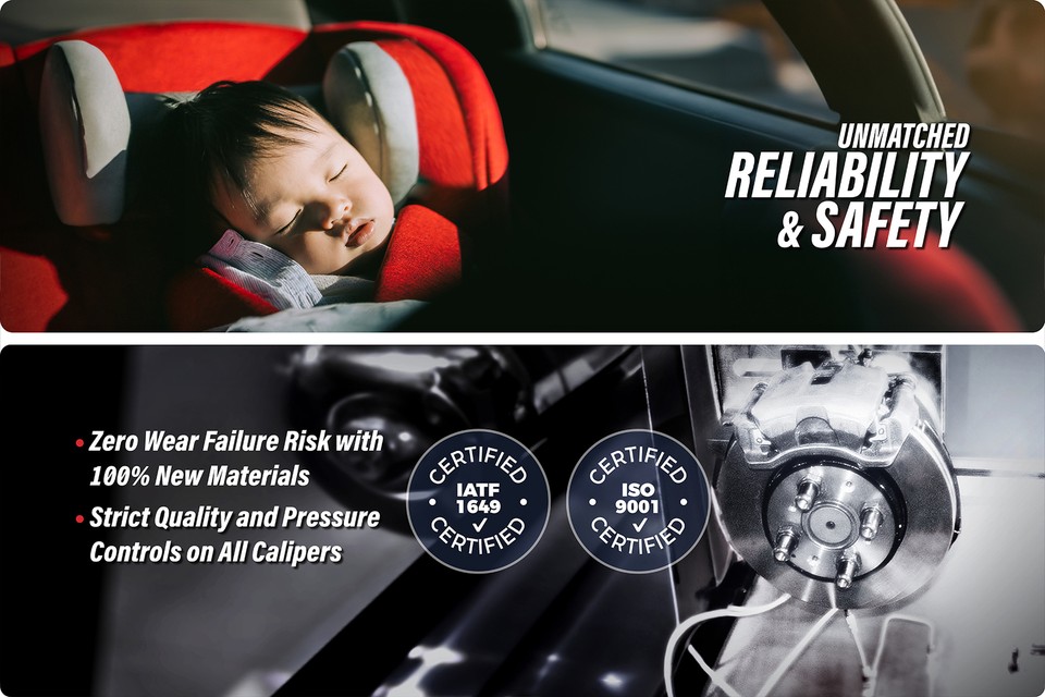 Front Rear Brake Caliper Rotors & SemiMetallic Pad Kit (10Pc) For Jeep