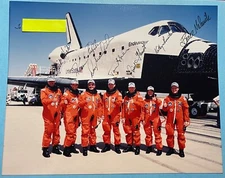 STS-49 PRIME MISSION CREW SIGNED AUTOGRAPHED INSCRIBED TO PHOTO / SCCS VERIFIED