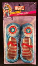 Marvel -Captain America -American Dream -Slipper Shoes-Fits Most Child Size 7-11