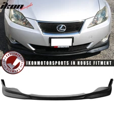 Fits 06-08 Lexus IS250 IS350 Sedan Front Bumper Lip Spoiler Unpainted Black - PP