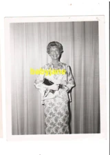 JEANETTE MacDONALD ORIGINAL 4X5 PHOTO 1960's CANDID AT AN EVENT