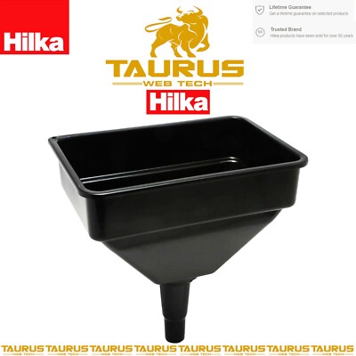 HILKA Large Funnel With Filter Tapered Spout Venting Ribs DIY Liquids ...