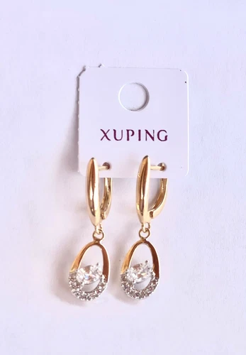 Xuping Elegant Earrings Gold Plated for Wedding Jewerly for Women Gift