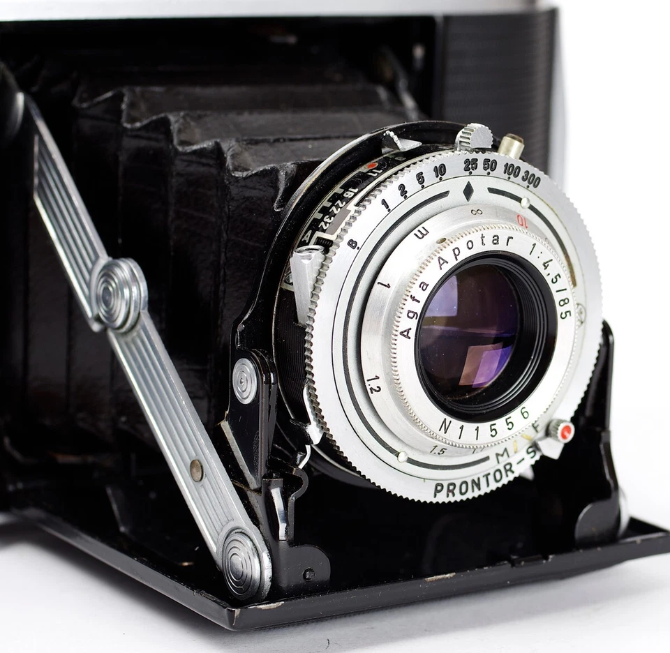 Cámara telémetro Agfa Isolette III 6x6 con lente Apotar 4,5/85 mm No.N11556 Foto 3 de 4