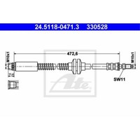 ATE Bremsschlauch Bremsleitung Vorne FüR Fiat Scudo Combinato Ulysse