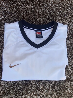 Vintage 90s Nike Soccer Jersey Men's XL Blank White Ivory | eBay