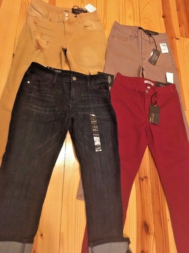 Size-2 NEW Womens Pants FOUR PAIR LOT 