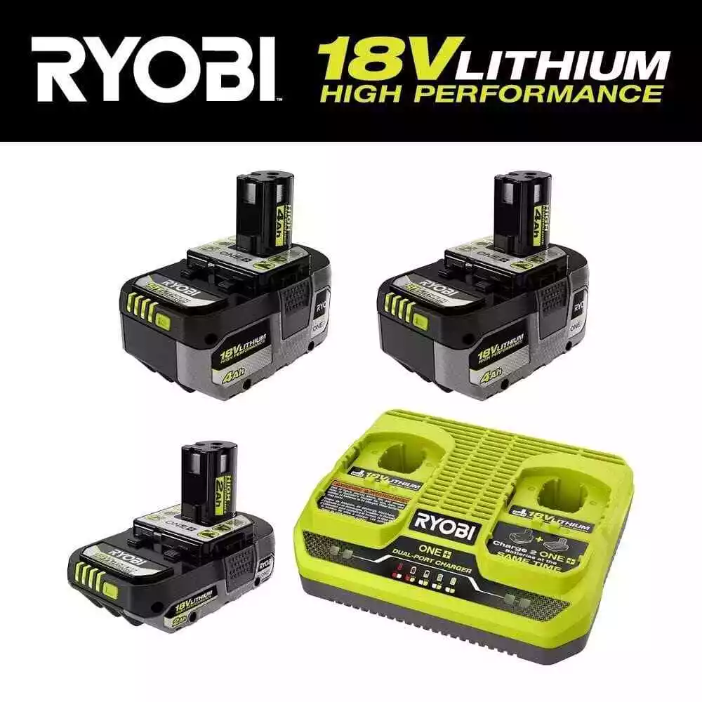 RYOBI ONE HP 18V 2 4.0 Ah HIGH PERFORMANCE Batteries 2.0 Ah HIGH