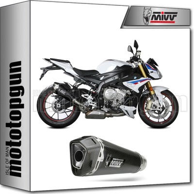 exhaust carbon carbon cap delta race mivv bmw s 1000 r 17/20