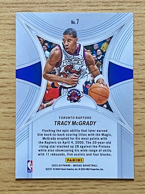 2023-24 PANINI MOSAIC EPIC PERFORMERS TRACY MCGRADY RAPTORS #7 | eBay