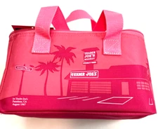 Trader Joe's Mini Insulated Tote Cooler Bag 1.5-Gal Pink Lunch Travel Beach