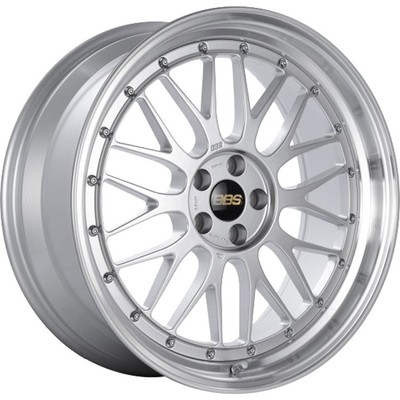 BBS LM 20x9 ET 28 5x4.5 HB 82 Diamond Silver Diamond Cut Machined Lip Wheel/Rim