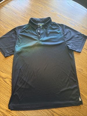 PGA Tour Pro Series Men's Golf Polo Shirt Athletic Fit Medium Black