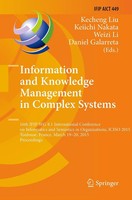 Kecheng Liu (U. A.) | Information And Knowledge Management In Complex Systems