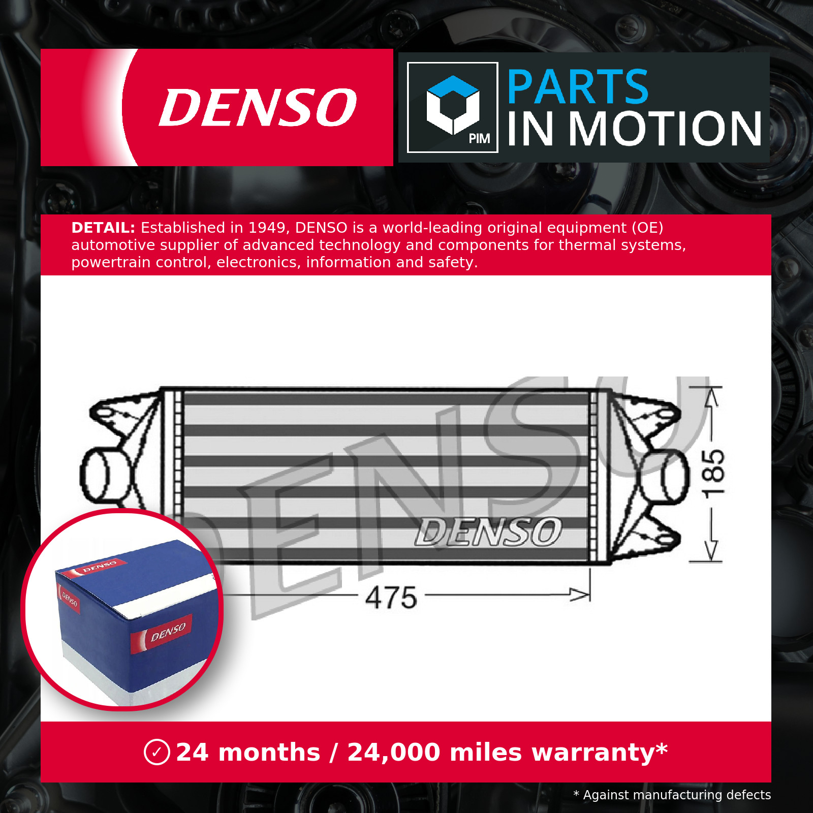 Intercooler fits IVECO DAILY Mk3, Mk4 3.0D 04 to 11 Denso 504022617 504084140