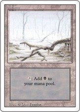 Swamp (Low Branch) - Revised Edition # MTG Magic The Gathering
