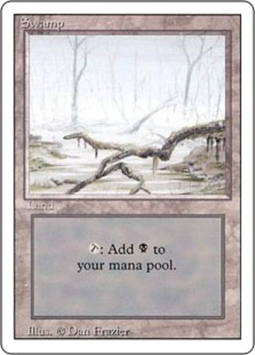 Swamp (Low Branch) - Revised Edition # MTG Magic The Gathering - Picture 1 of 1