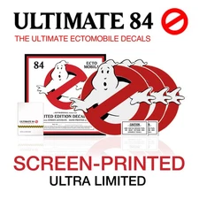 GHOSTBUSTERS ECTO-1 DECAL SET | SCREEN ACCURATE 1984 | ULTIMATE84: HAND-PRINTED