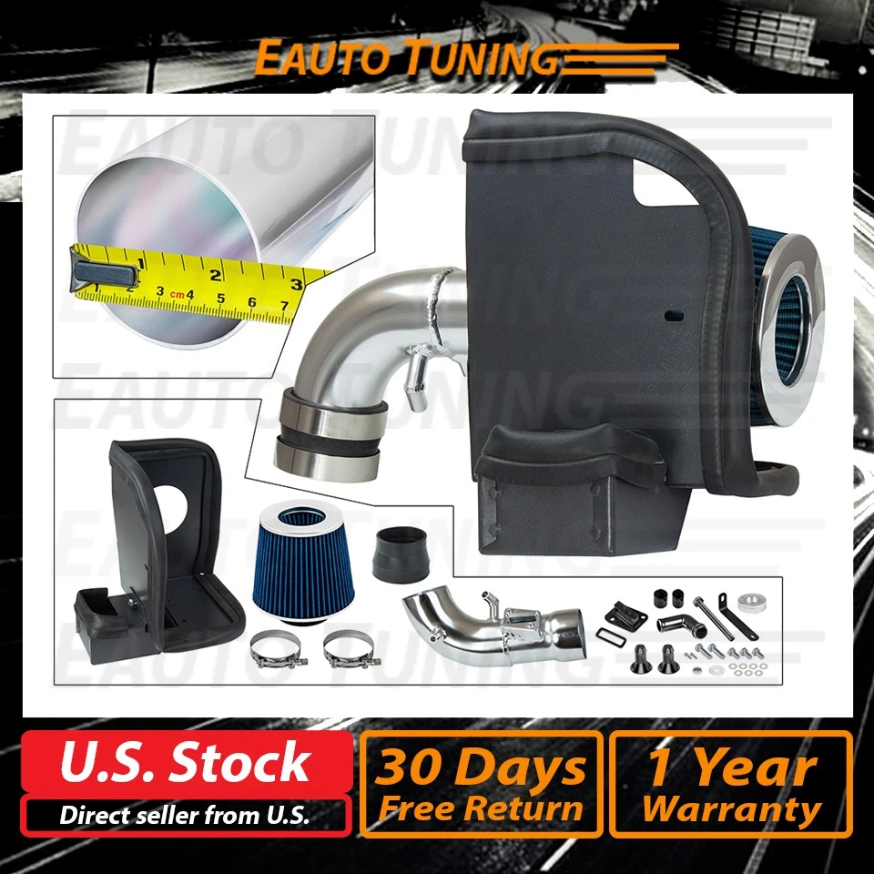 Kit de admisión de aire protector térmico frío + filtro azul para Ford Fiesta 2008-2018 1,6 L Foto 2 de 4