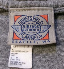 EBBETS FIELD FLANNELS T SHIRT SzM MONTREAL ROYALS USA MADE INTL LEAGUE BASEBALL